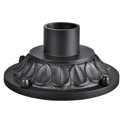 Kichler Accessory 10in Outdoor Pier Mount | Textured Black Cast Aluminum | Entryway & Patio Post Light | 10 x 5 in | Model 9540BKT