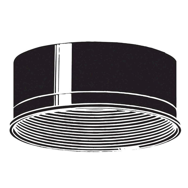 Kichler Accessory Baffle 6in | Black Plastic Recessed Lighting Trim | Recessed Can & Downlight | 6 x 6 x 2.5 in | Model 9546BK