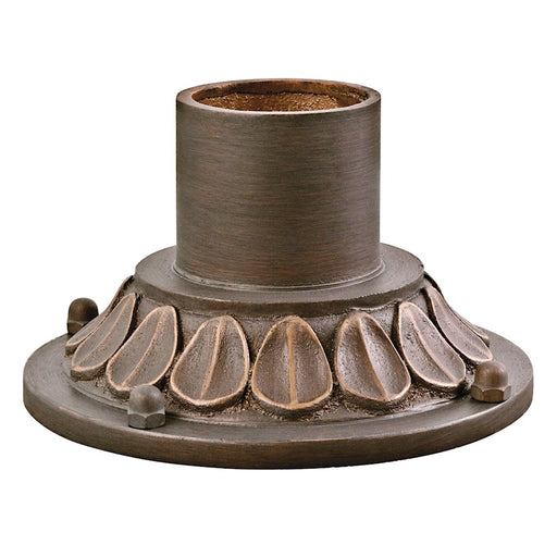 Kichler Tournai 4in Pier Mount | Londonderry Cast Aluminum | Outdoor Post Light Base | 10 x 6 in | Model 9549LD
