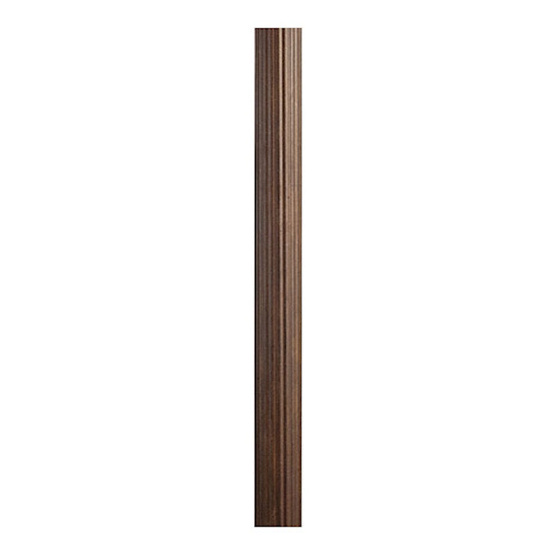 Kichler 3"x84" Direct Burial Fluted Outdoor Post, Brownstone
