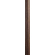 Kichler 3"x84" Direct Burial Fluted Outdoor Post, Brownstone