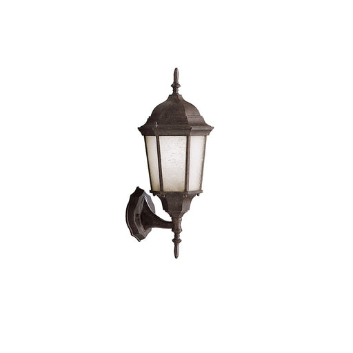 Kichler Madison 1-Light Outdoor Wall Lantern | Traditional Tannery Bronze Cast Aluminum and Clear Beveled Glass | Entryway & Covered | Model 9653TZ