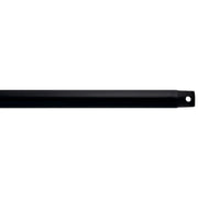 Kichler Accessory 36in Single Threaded Ceiling Fan Downrod | Matte Black Steel | Ceiling Fan Extension | 36 in L | Model C2606-BK