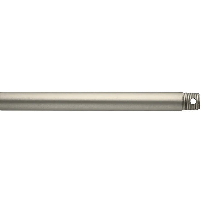 Kichler Accessory 36in Single Threaded Ceiling Fan Downrod | Steel Brushed Nickel | Ceiling Fan Extension for High Ceilings | 36 in L | Model C2606-NI