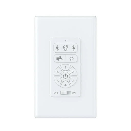 Kichler DC Full Function Wall Control | Plastic Wall Control | Living Room & Bedroom Fan Control | 4.5 x 2.8 x 1.8 in | Model C2672