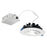 Kichler Direct To Ceiling Gimble Downlight, White/Frosted