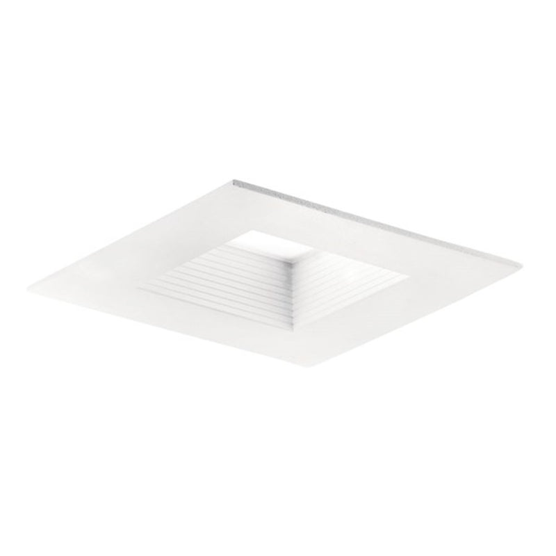 Kichler Direct-to-Ceiling 6in Square Recessed Downlight | 3000K LED, Textured White | Kitchen & Living Room | 8 x 22 x 2 in | Model DLRC06S3090WHT