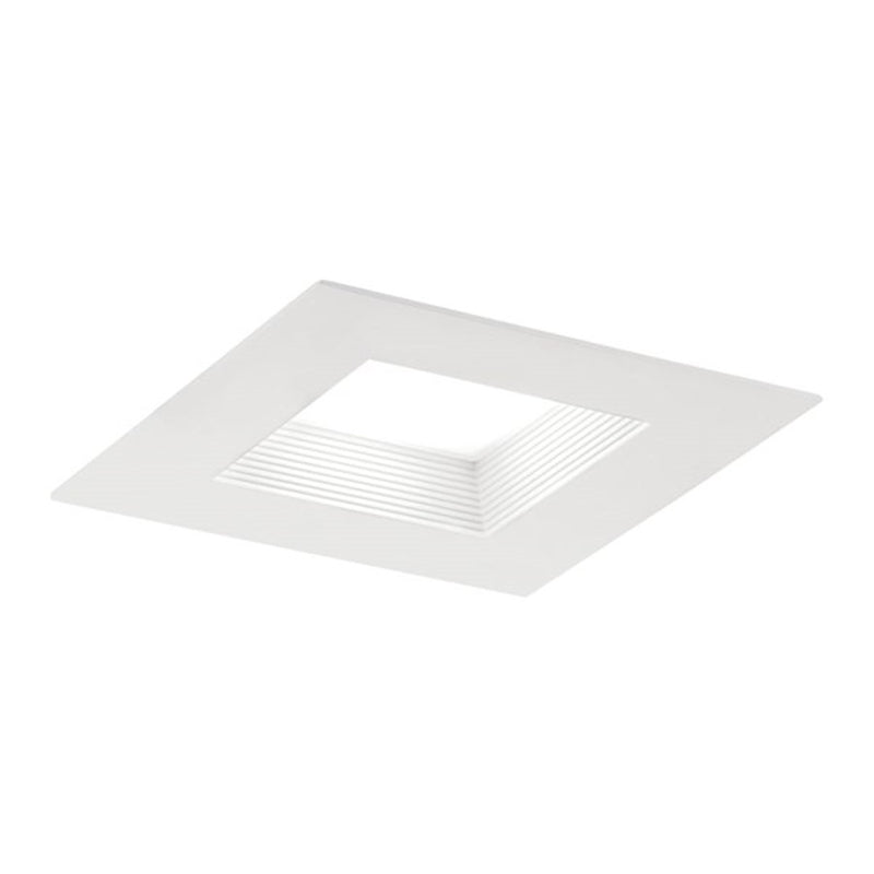 Kichler Direct-to-Ceiling 6in Square Recessed Downlight | 3000K LED, Textured White | Kitchen & Living Room | 8 x 22 x 2 in | Model DLRC06S3090WHT