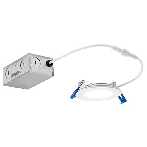 Kichler Direct To Ceiling Slim Slim Downlight, White/Etched