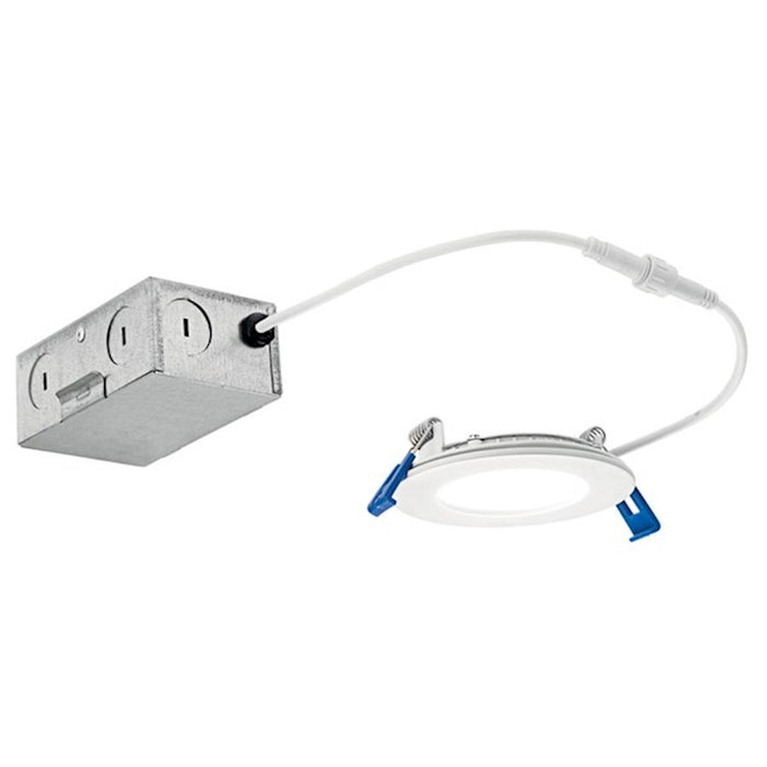 Kichler Direct To Ceiling Slim Slim Downlight, White/Etched