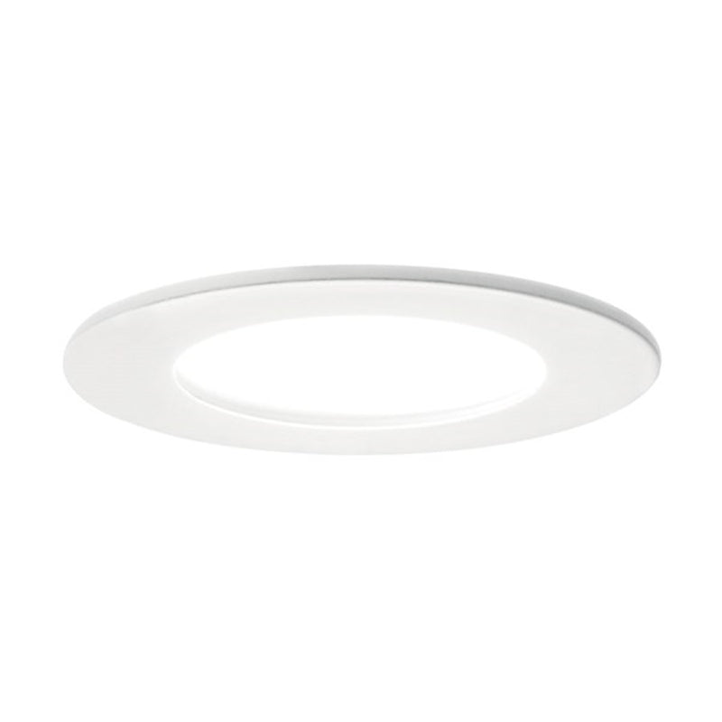 Kichler Direct to Ceiling Slim 5in LED Downlight | Textured White Aluminum | Kitchen & Living Room Recessed | 810 Lumens 3000K | Model DLSL05R3090WHT