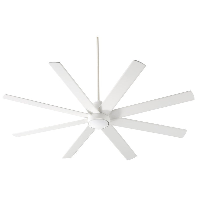 Luzaire Design Cosmo Indoor Fan, White, Light Kit Sold Separately - 3-100-6