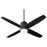 Luzaire Design Oslo Light Indoor Outdoor Fan, Noir - 3-101-15