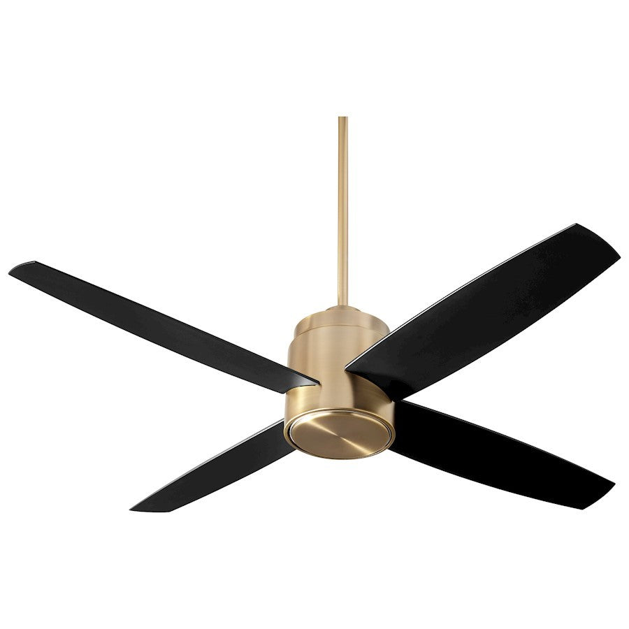 Luzaire Design Oslo 14.5" Ceiling Fan, Aged Brass - 3-101-40