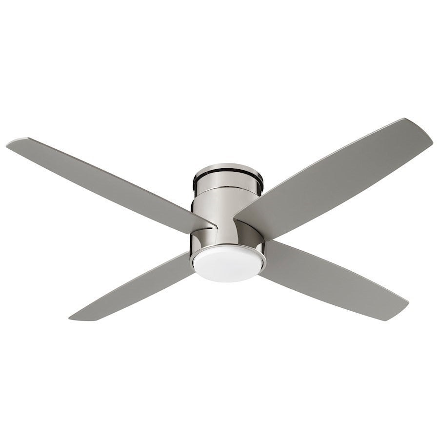 Luzaire Design Oslo Hugger 52" Indoor Fan, P Nickel, No Light Kit - 3-102-20