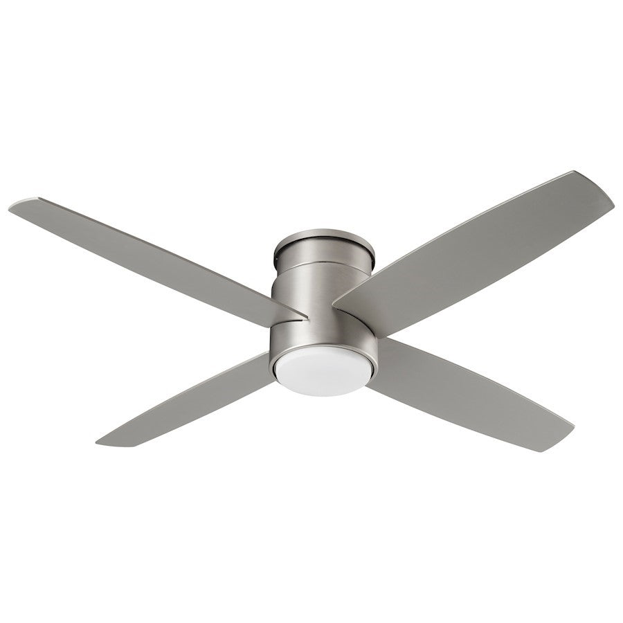 Luzaire Design Oslo Hugger 52" Indoor Fan, S Nickel, No Light Kit - 3-102-24