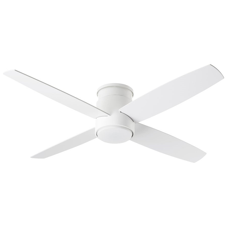 Luzaire Design Oslo Hugger 52" Indoor Fan, White, No Light Kit - 3-102-6