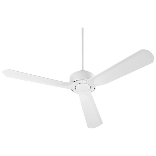 Luzaire Design SOLIS Light Indoor Outdoor Fan, White/Satin Nickel - 3-107-6