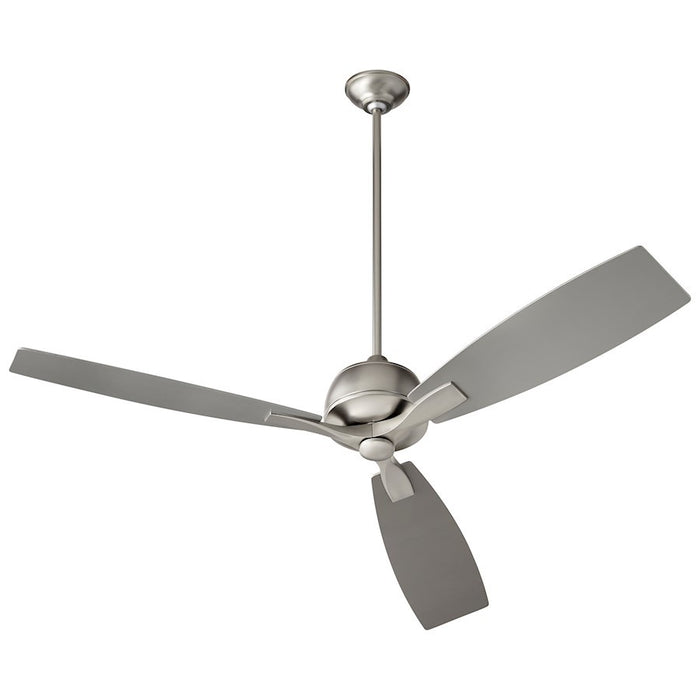 Luzaire Design Juno Light Ceiling Fan, Satin Nickel - 3-109-24
