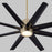 Luzaire Design Fleet 56" 8 Blade Fan, Aged Brass - 3-112-40