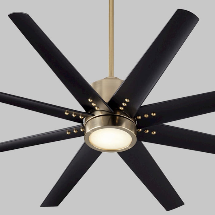Luzaire Design Fleet 56" 8 Blade Fan, Aged Brass - 3-112-40