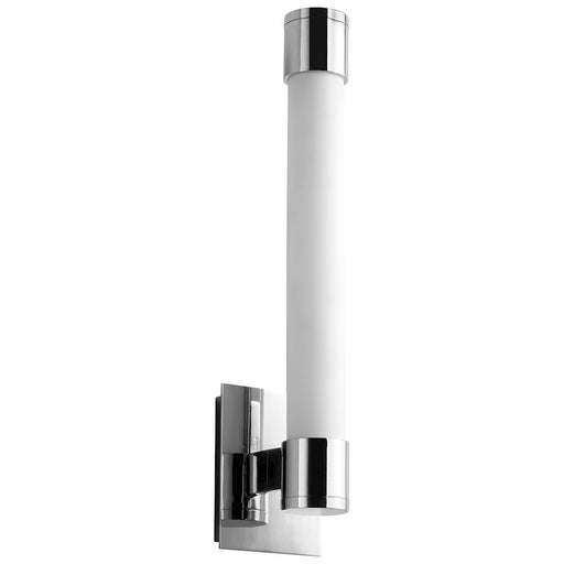Luzaire Design Zenith 1 Light LED Sconce, Polished Nickel/White - 3-556-14