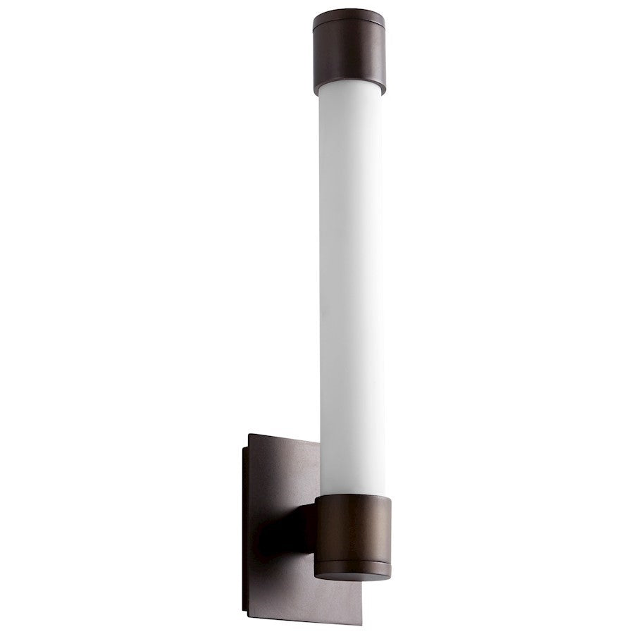 Luzaire Design Zenith 1 Light LED Sconce, Oiled Bronze/Matte White - 3-556-22
