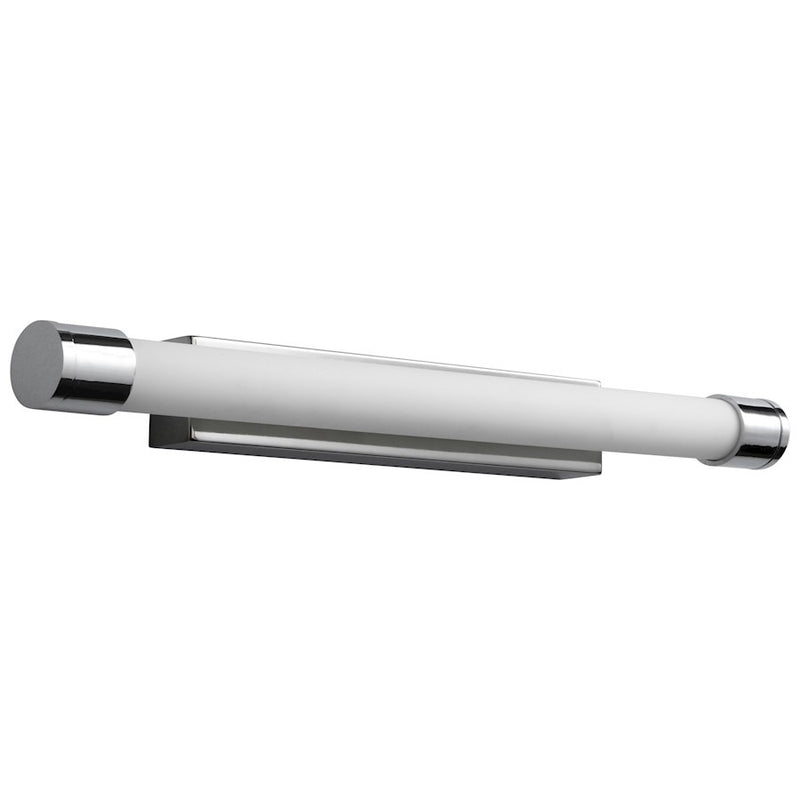 Luzaire Design Zenith 1 Light Sconce, Polished Chrome/White - 3-557-14