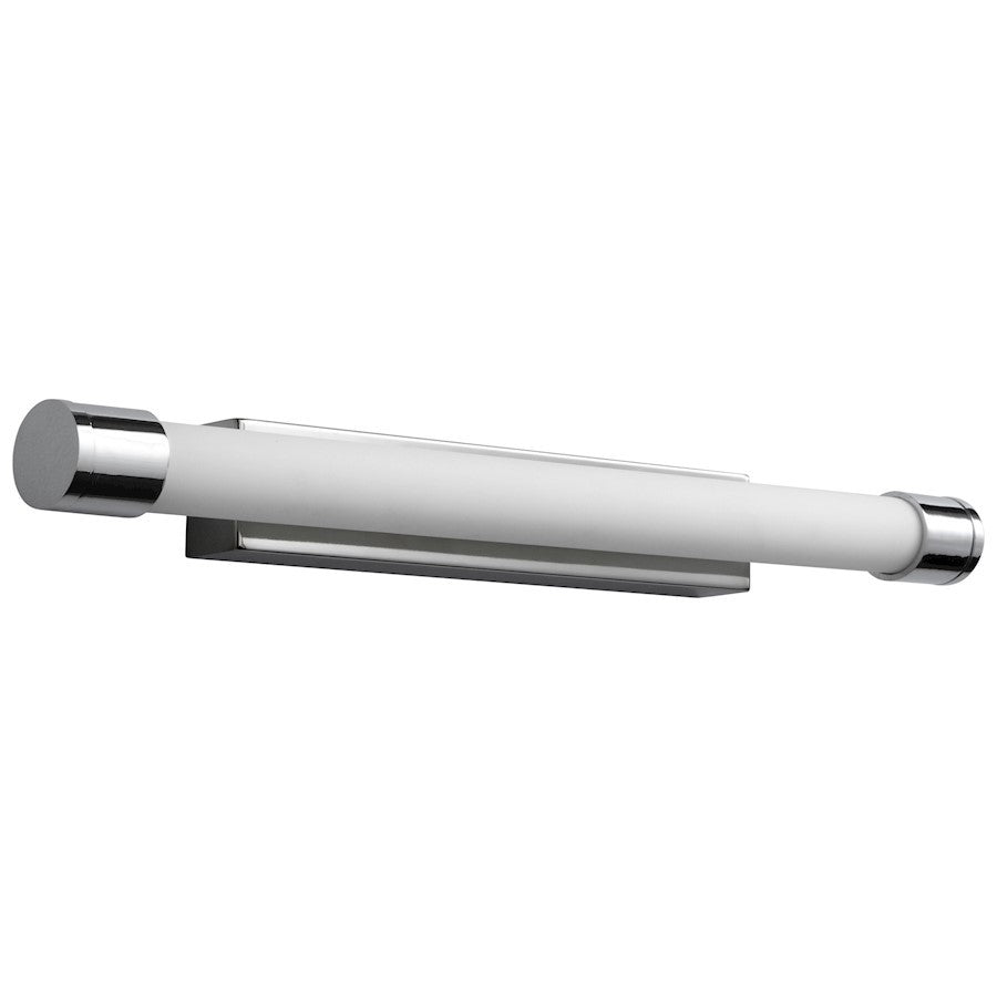 Luzaire Design Zenith 1 Light Sconce, Polished Chrome/White - 3-557-14