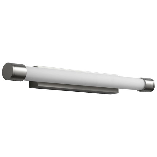 Luzaire Design Zenith 1 Light Wall Sconce, Satin Nickel/Matte White - 3-557-24