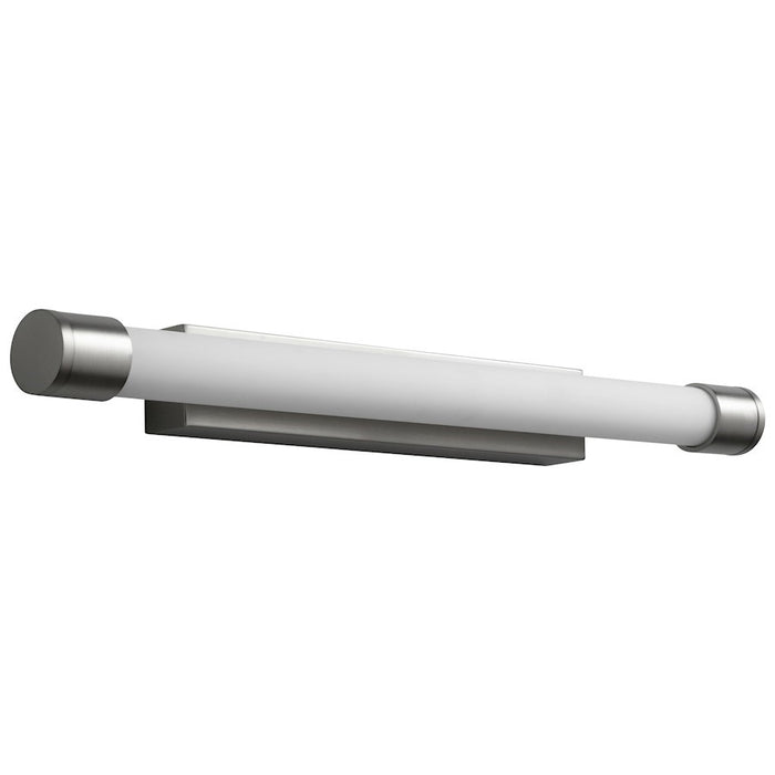 Luzaire Design Zenith 1 Light Wall Sconce, Satin Nickel/Matte White - 3-557-24