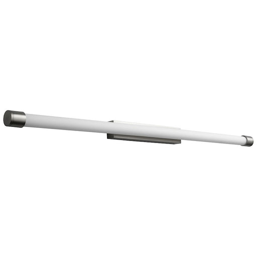 Luzaire Design Zenith 2 Light Vanity, Satin Nickel/Matte White - 3-559-24