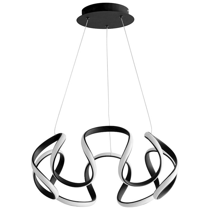 Luzaire Design Cirro 1 Light 22" Ceiling Mount, Black/Matte White - 3-60-15