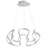 Luzaire Design Cirro 1 Light 22" Ceiling Mount, Silver Graphite/White - 3-60-30