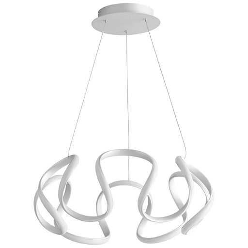 Luzaire Design Cirro 1 Light 22" Ceiling Mount, Silver Graphite/White - 3-60-30