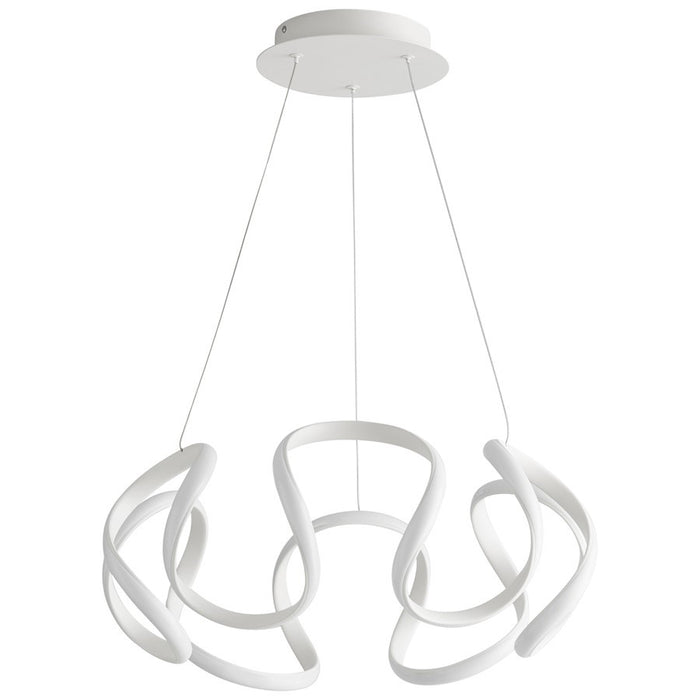 Luzaire Design Cirro 1 Light 22" Ceiling Mount, White/Matte White - 3-60-6