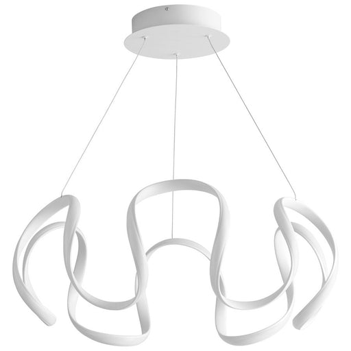 Luzaire Design Cirro 1 Light 28" Ceiling Mount, White/Matte White - 3-61-6