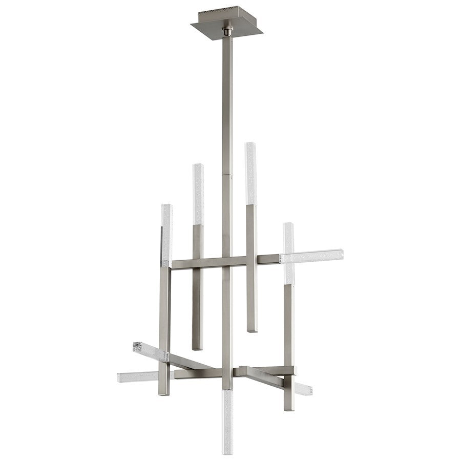 Luzaire Design Atlantis 9 Light Ceiling Mount, Satin Nickel - 3-636-24