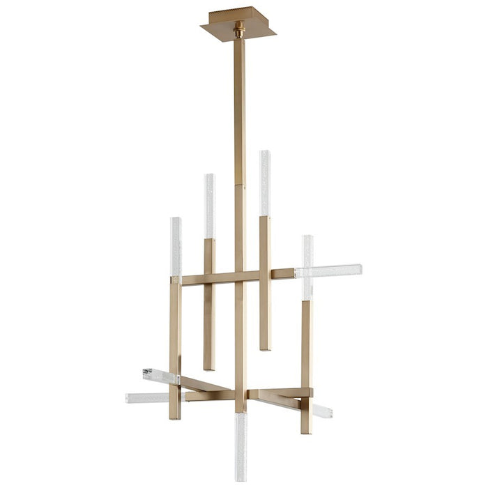 Luzaire Design Atlantis 9 Light Ceiling Mount, Aged Brass - 3-636-40