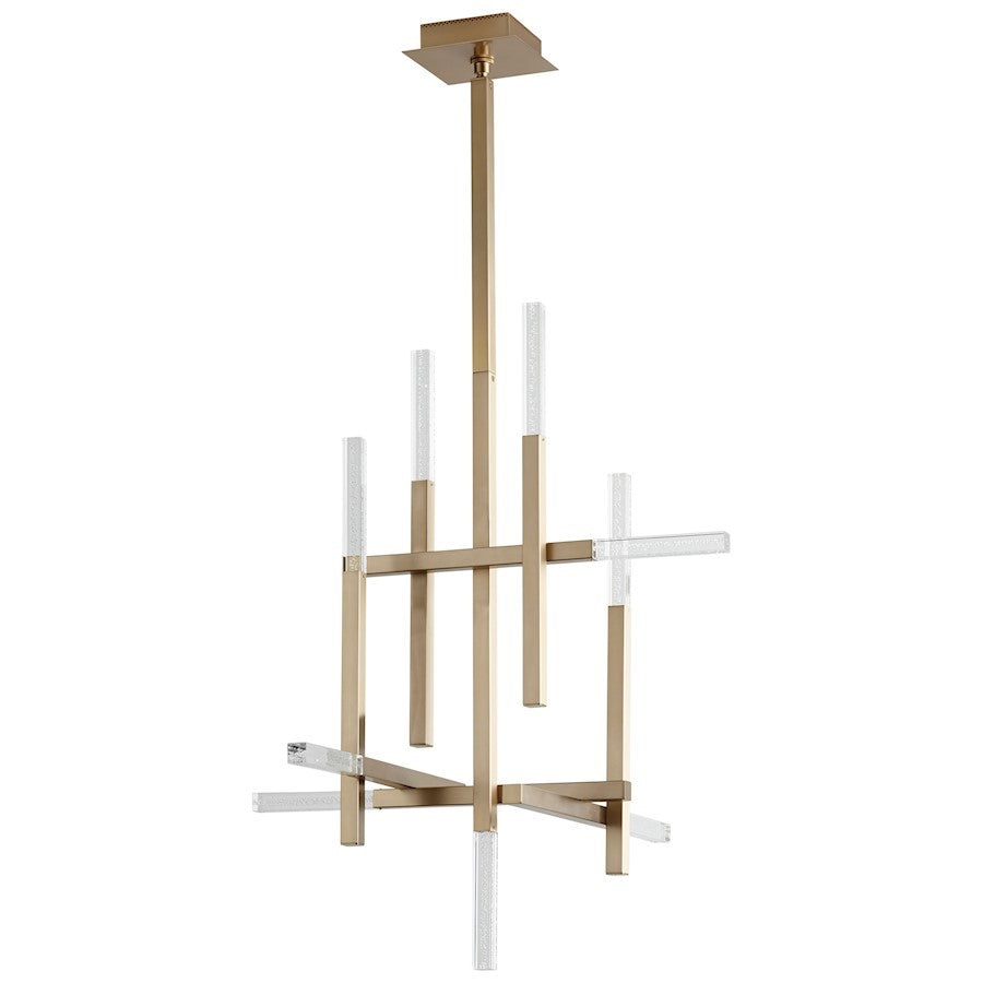 Luzaire Design Atlantis 9 Light Ceiling Mount, Aged Brass - 3-636-40