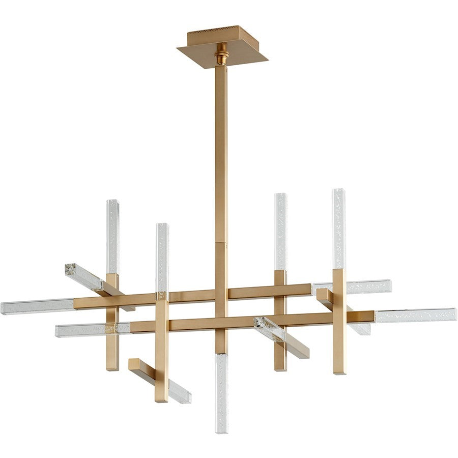 Luzaire Design Atlantis 13 Light Ceiling Mount, Satin Nickel - 3-637-24