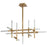 Luzaire Design Atlantis 13 Light Ceiling Mount, Aged Brass - 3-637-40