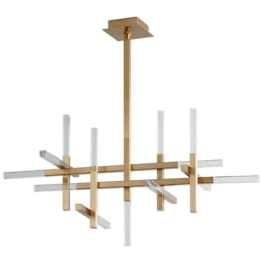 Luzaire Design Atlantis 13 Light Ceiling Mount, Aged Brass - 3-637-40