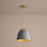 Luzaire Design Dune 12" Pendant, Aged Brass/Dark Gray - 3-641-1540