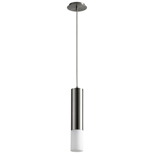Luzaire Design Opus 1 Light Pendant, Satin Nickel/Matte Opal - 3-654-124