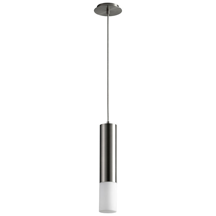Luzaire Design Opus 1 Light Pendant, Satin Nickel/Matte Opal - 3-654-124