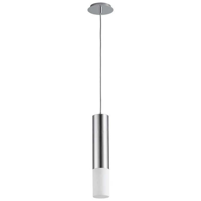 Luzaire Design Opus 1 Light Pendant, Polished Chrome/Matte White - 3-654-14