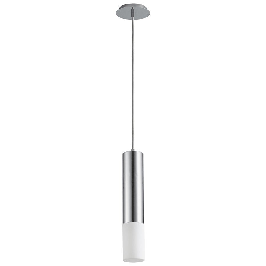 Luzaire Design Opus 1 Light Pendant, Polished Chrome/Matte White - 3-654-14