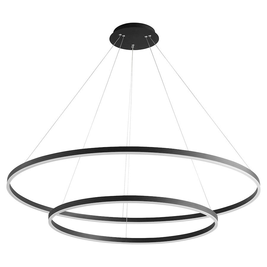 Luzaire Design Circulo 2 Light Pendant, Black - 3-6548-15