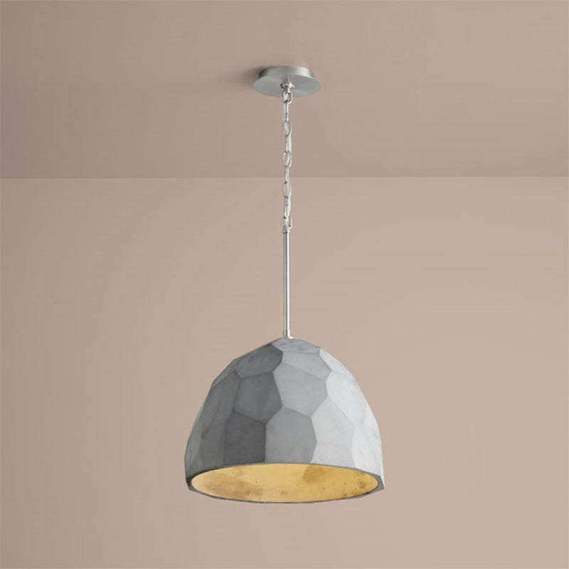Luzaire Design Maria 16" Pendant, Satin Nickel/Gray - 3-663-1624